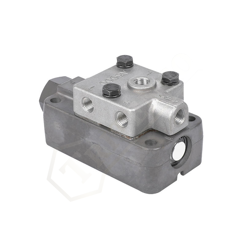 Tritenco A-5000 Slave Valve - Right Side Profile Right Side Profile Of Tritenco A 5000 Slave Valve Highlighting Durable Construction And Connection Ports